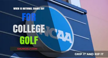 When is National Signing Day for College Golf?