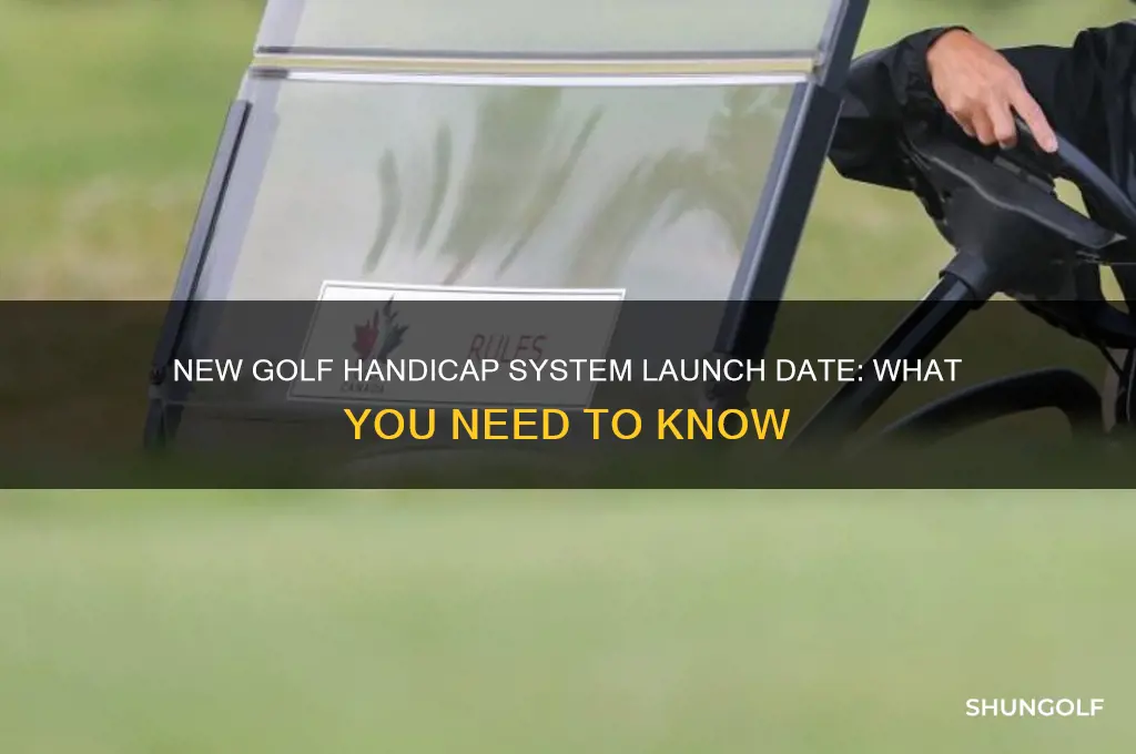 when is new golf handicap system starting