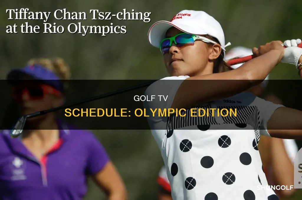 when is olympic golf being televised