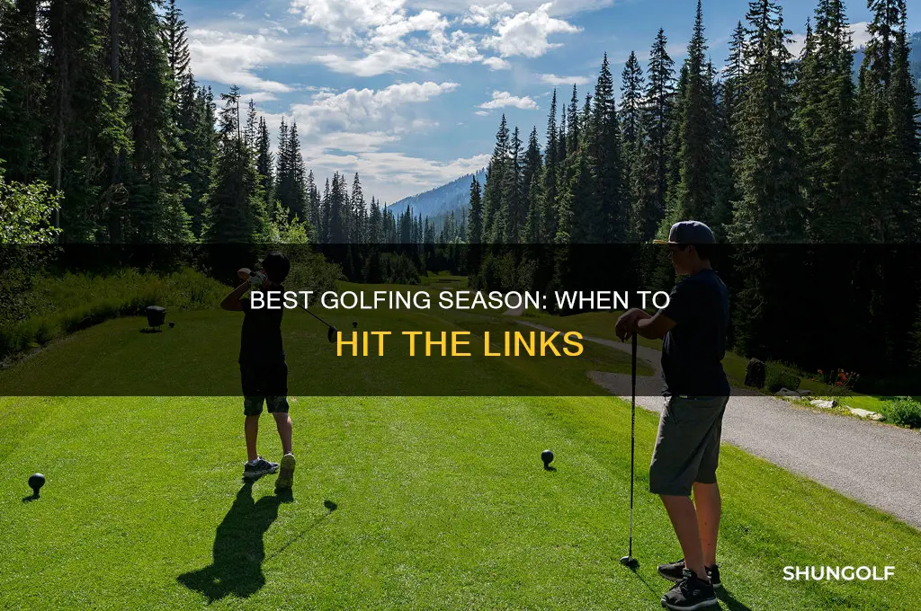 when is peak golf season