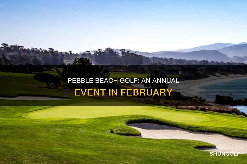 when is pebble beach golf