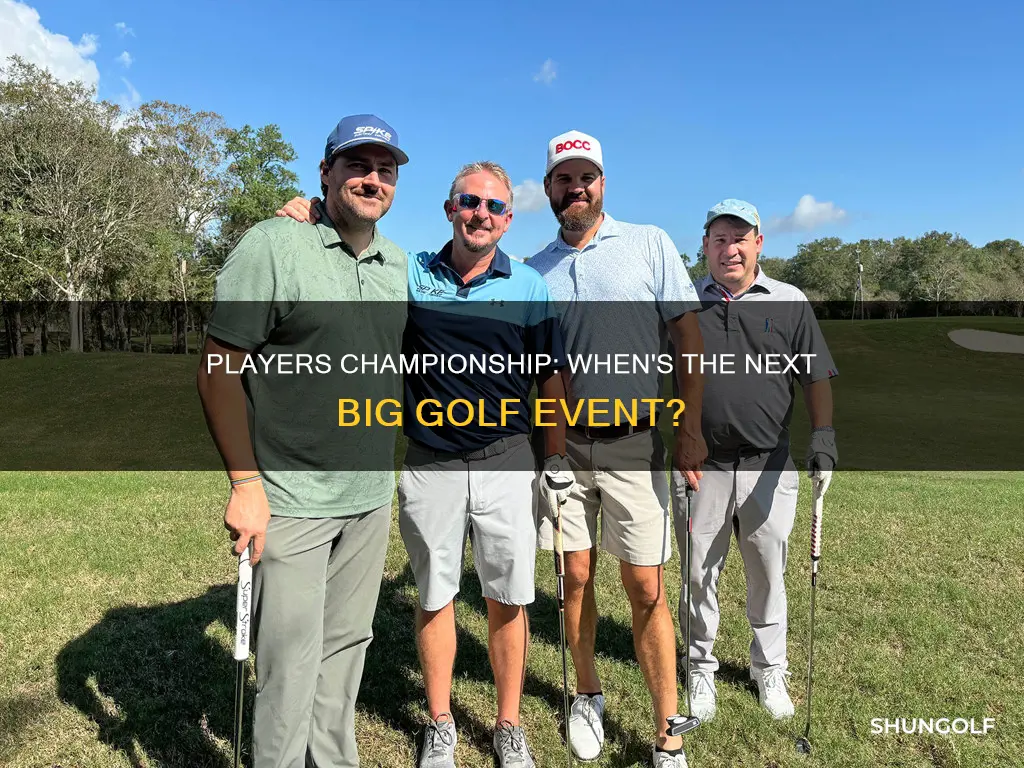 when is players championship