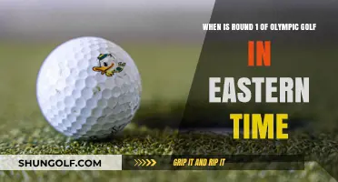 Olympic Golf Round 1 Start Time in Eastern Time Zone