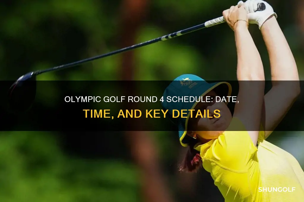 when is round 4 of olympic golf