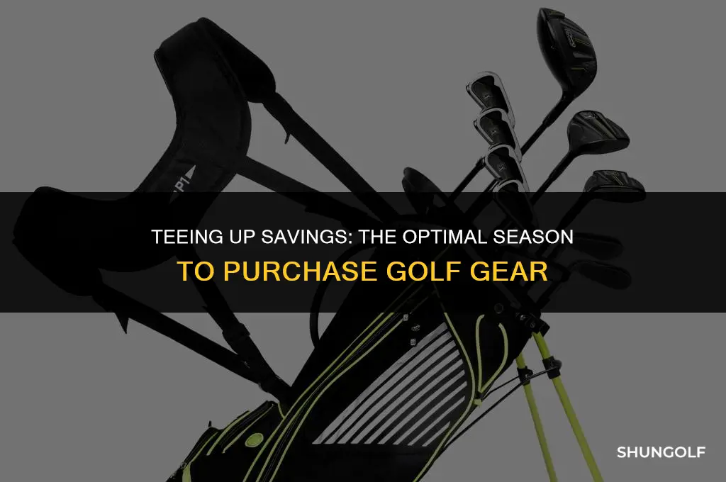 when is the best time to buy golf equipment