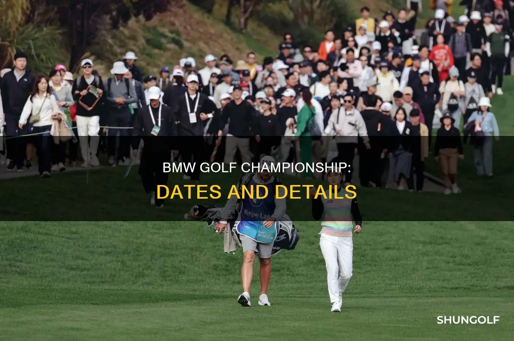 when is the bmw golf championship