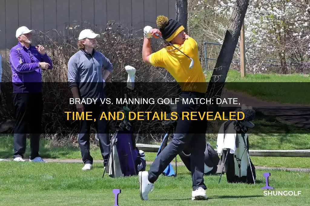 when is the brady manning golf match