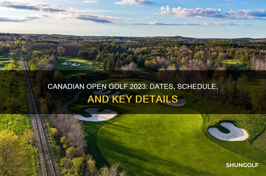 when is the canadian open golf