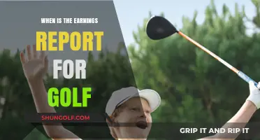 Golf Earnings Report: Key Dates and What to Expect