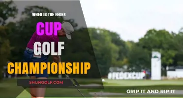 When Does the FedEx Cup Golf Championship Take Place?
