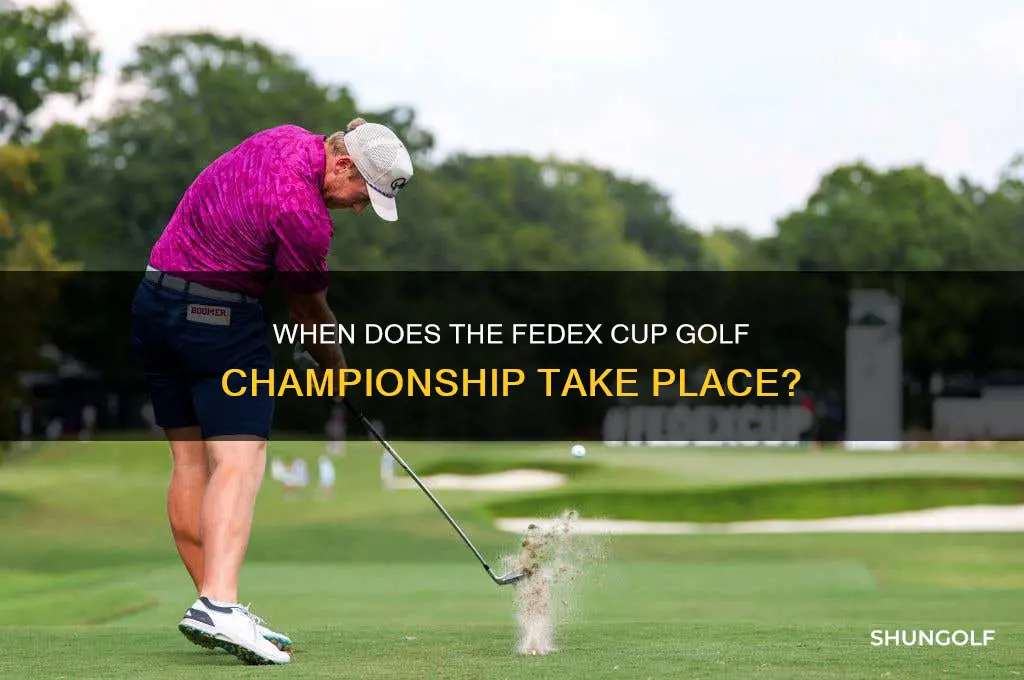 when is the fedex cup golf championship