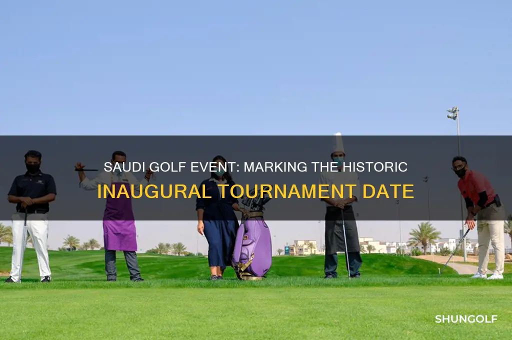 when is the first saudi golf event