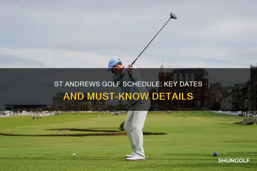when is the golf at st andrews