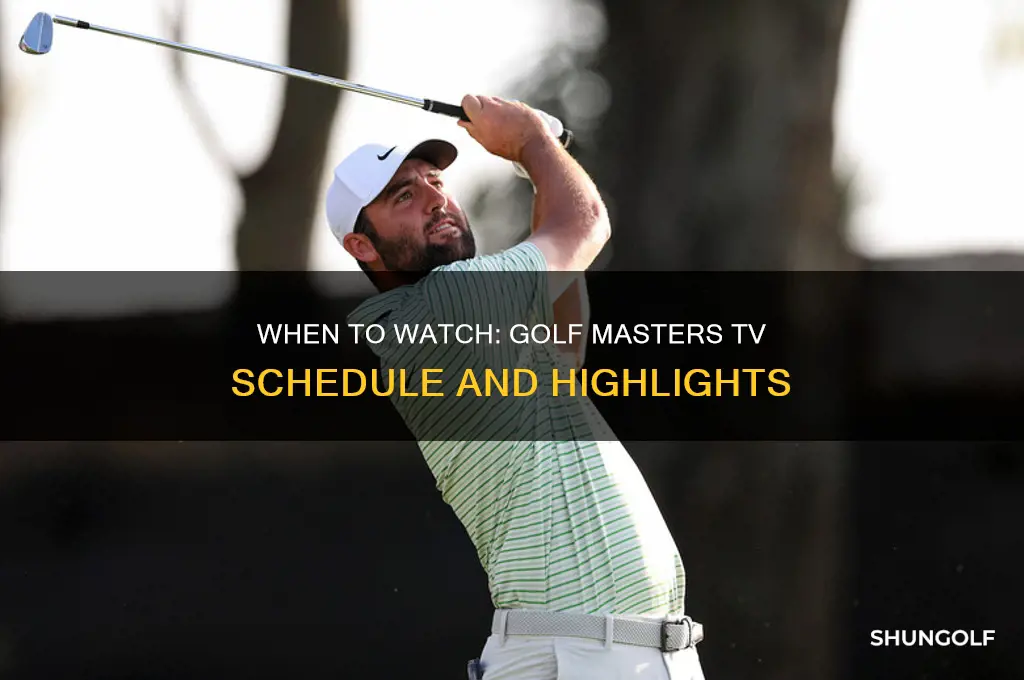 when is the golf masters on tv