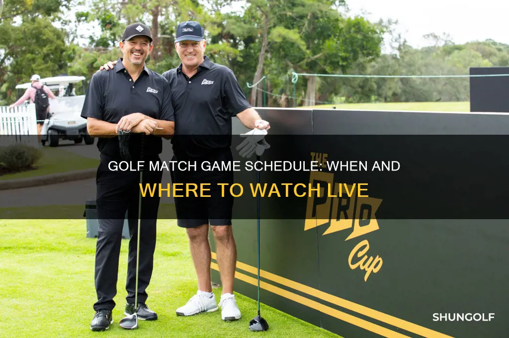 when is the golf match game on