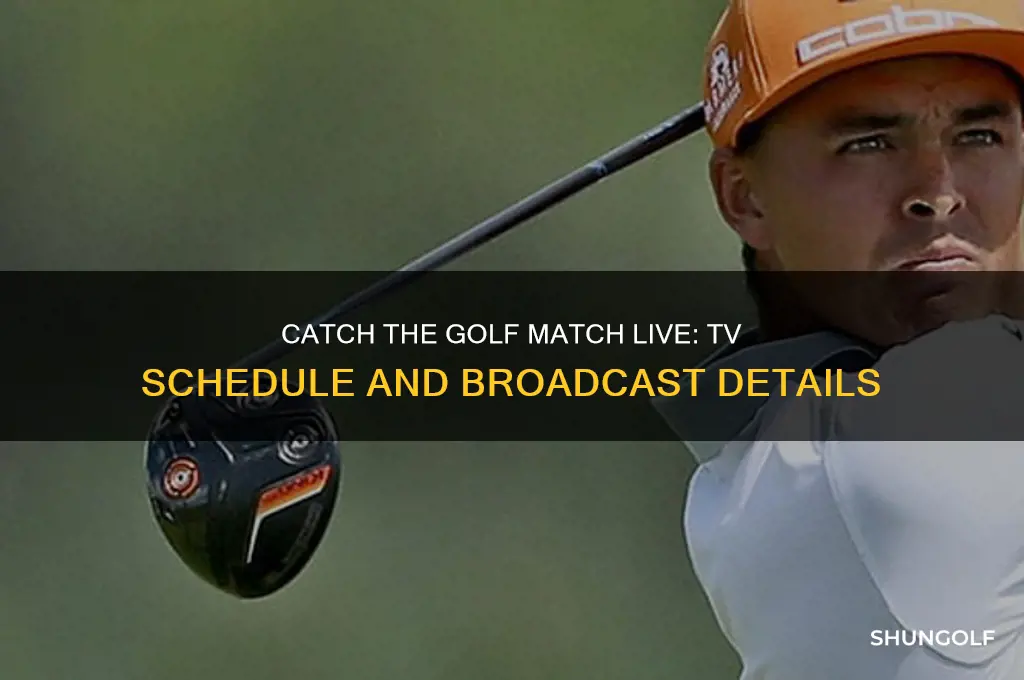 when is the golf match on tv