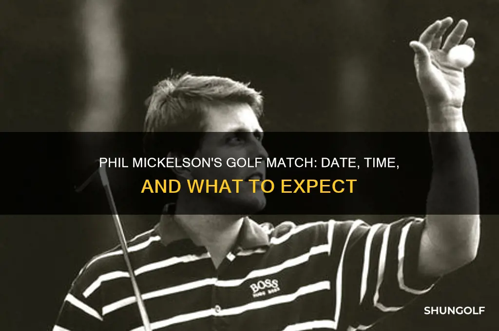 when is the golf match with phil mickelson