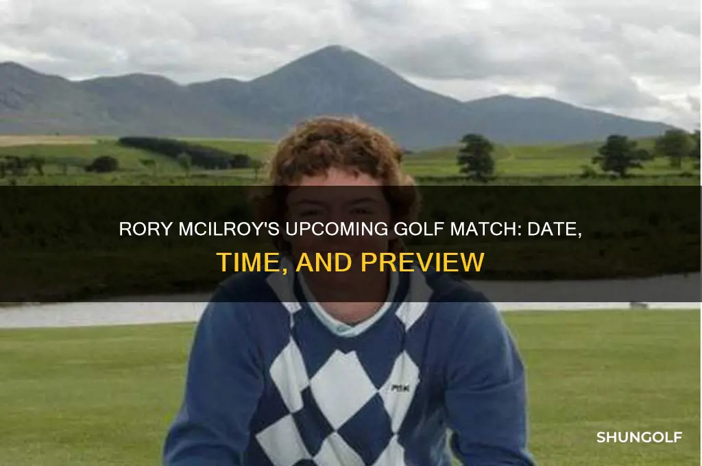 when is the golf match with rory