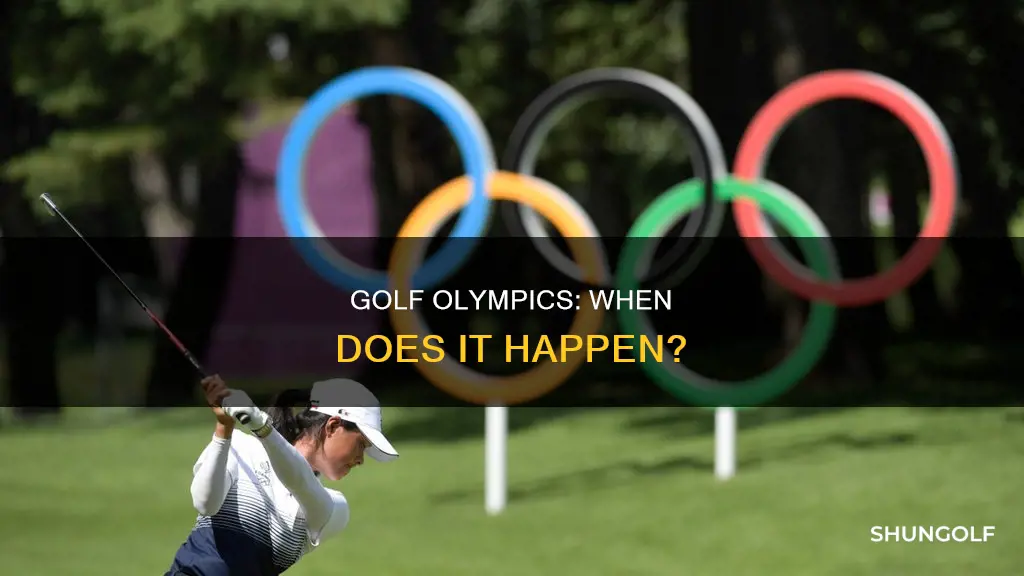 when is the golf olympics