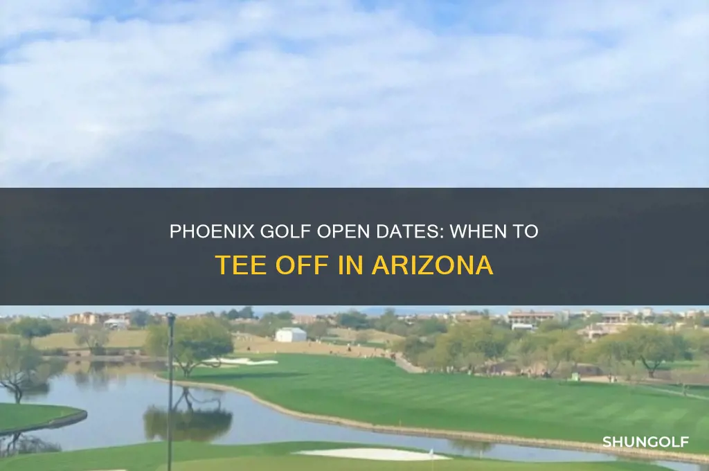 when is the golf open in phoenix