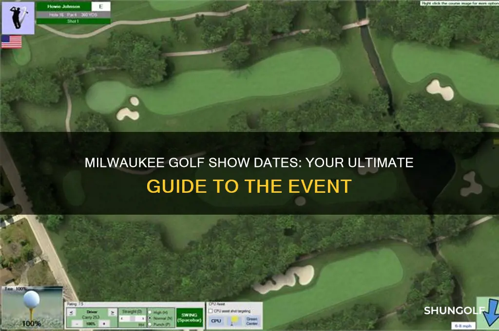 when is the golf show in milwaukee