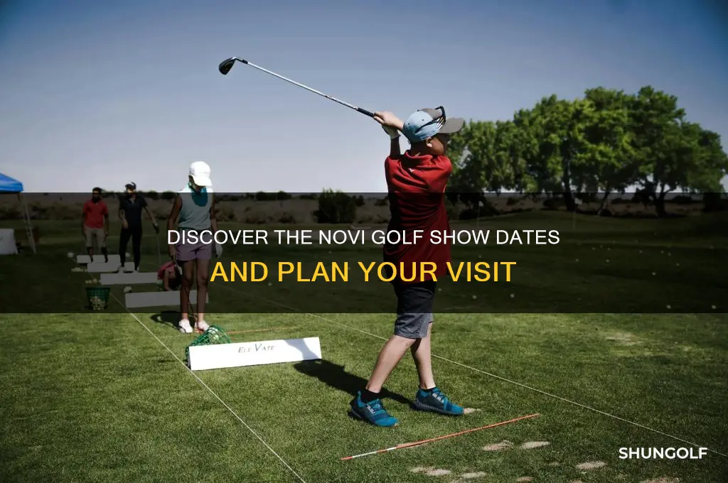 when is the golf show in novi