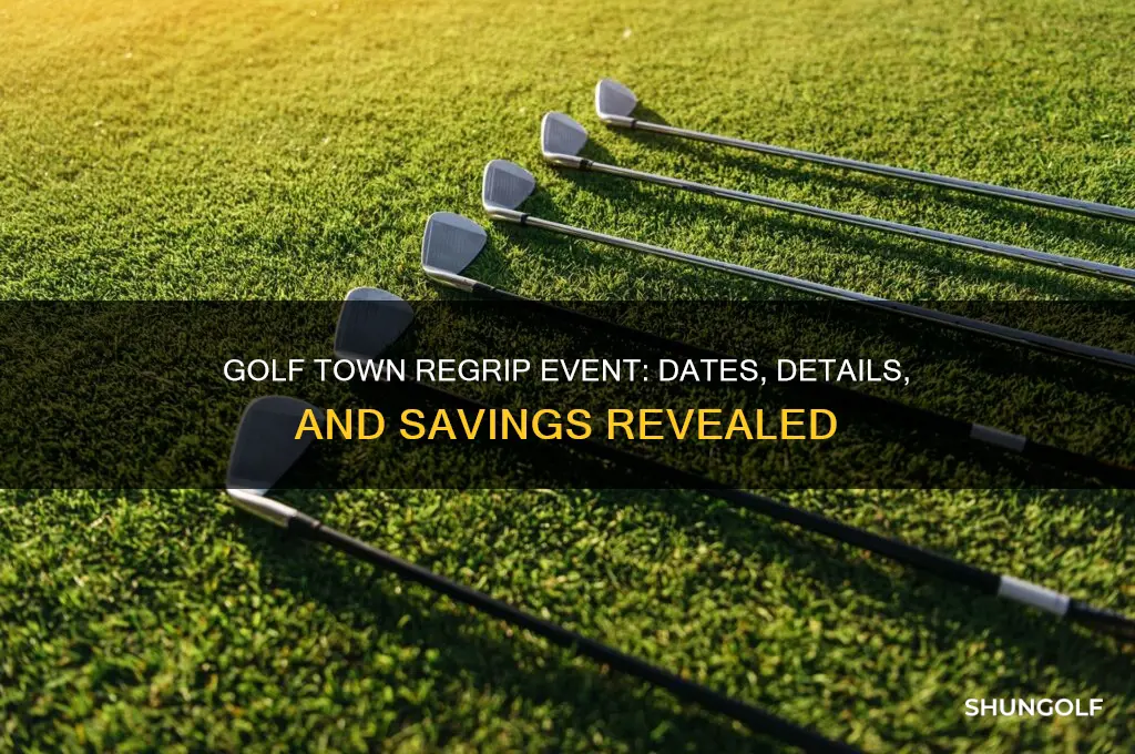 when is the golf town regrip event