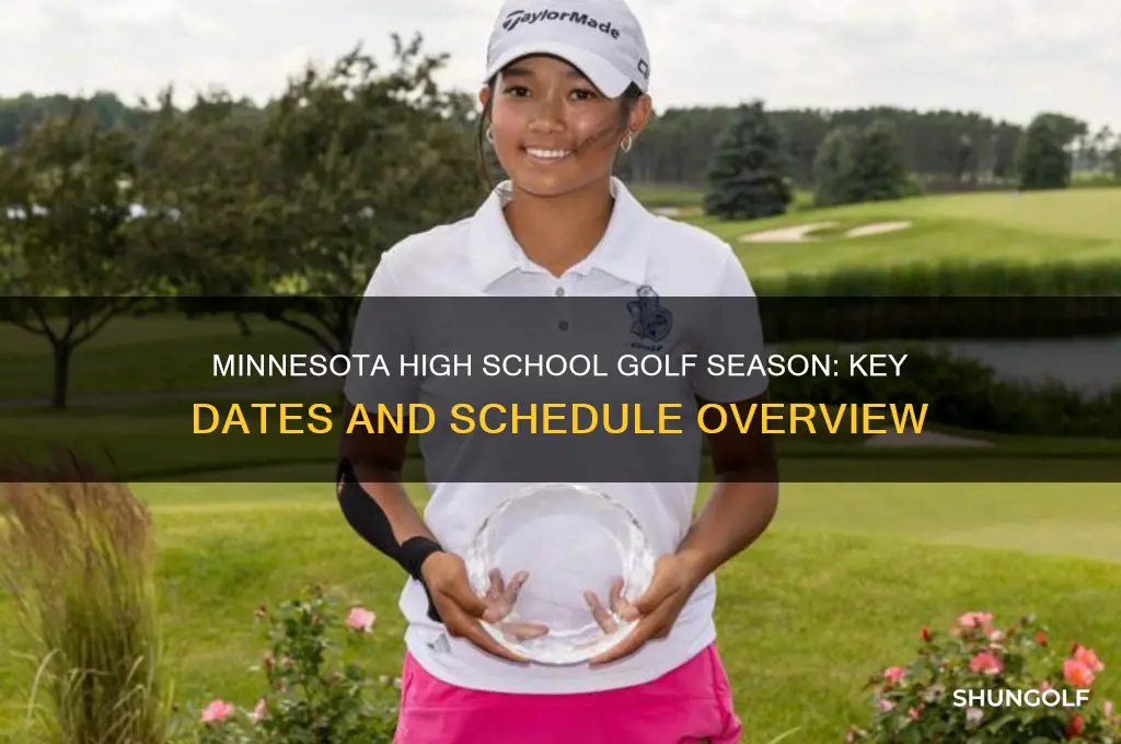 when is the high school golf season in mn