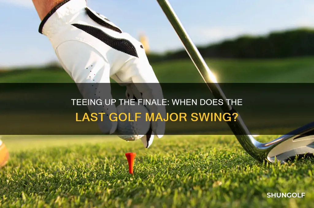 when is the last golf major of the year
