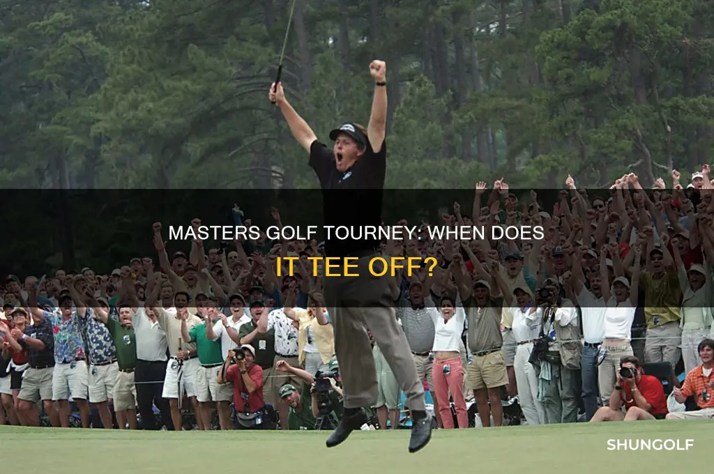 when is the madters golf tourney