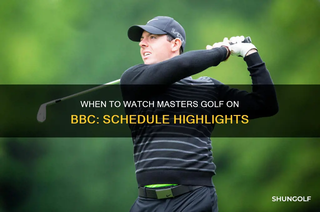 when is the masters golf on bbc