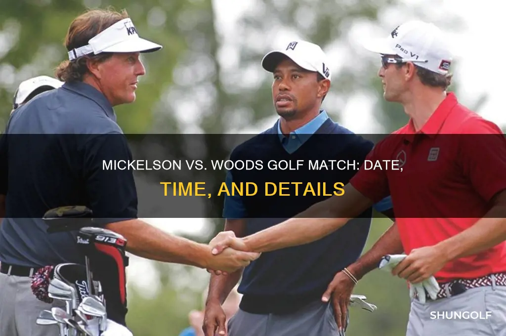 when is the mickelson woods golf match
