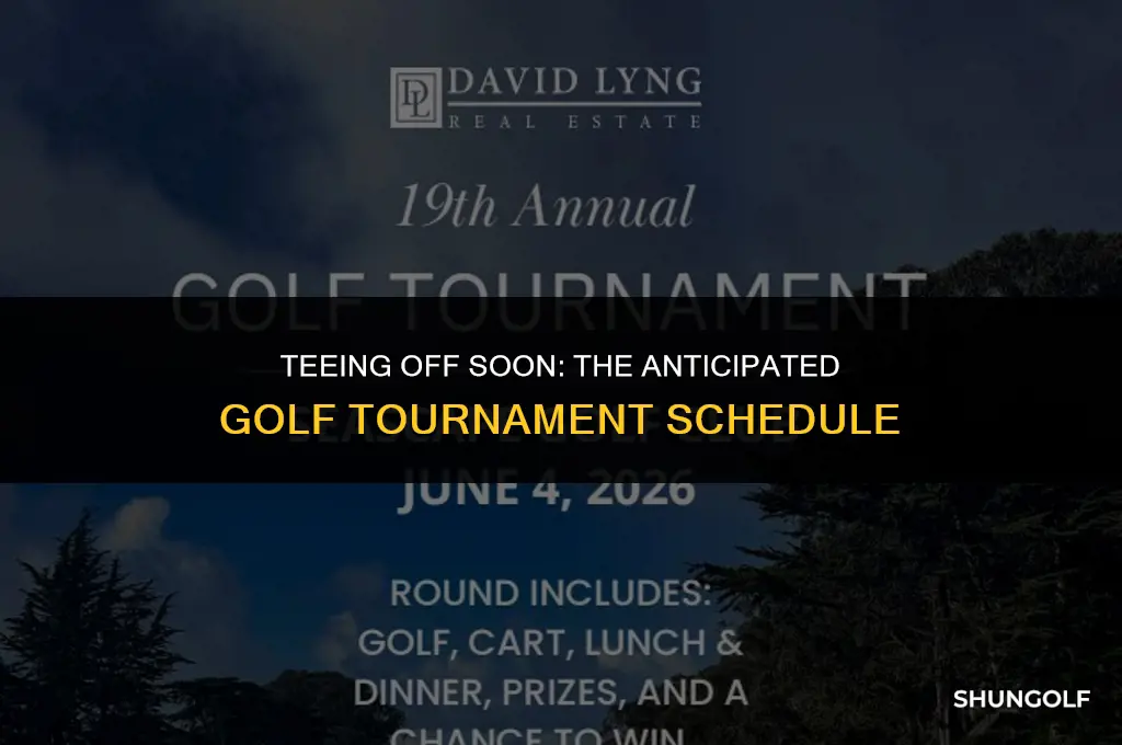 when is the next big golf tournament