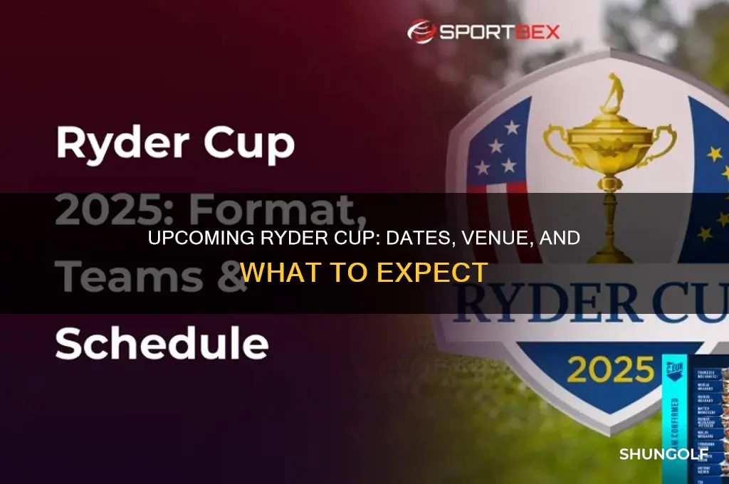 when is the next golf ryder cup
