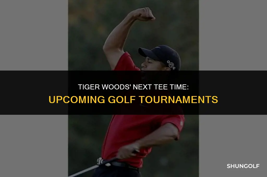 when is the next golf tournament for tiger woods