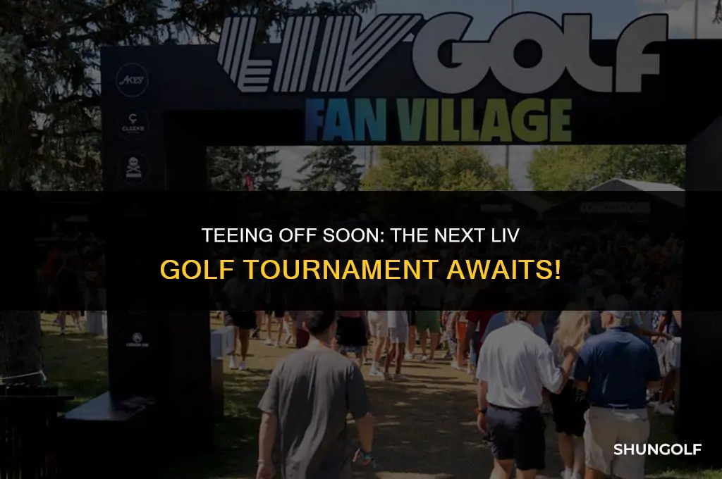 when is the next l i v golf tournament