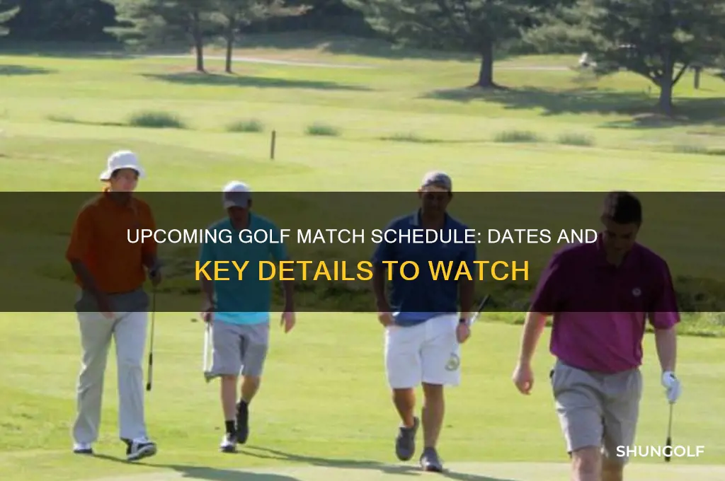 when is the next the match golf