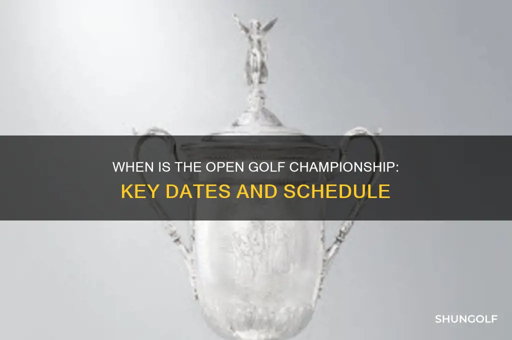 when is the open golf championship