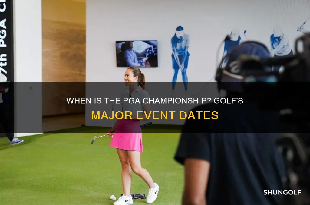 when is the pga championship in golf