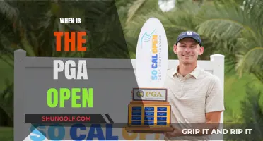 When is the PGA Open? Key Dates and Schedule Highlights