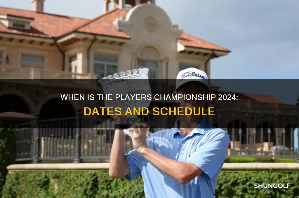 when is the players championship in golf