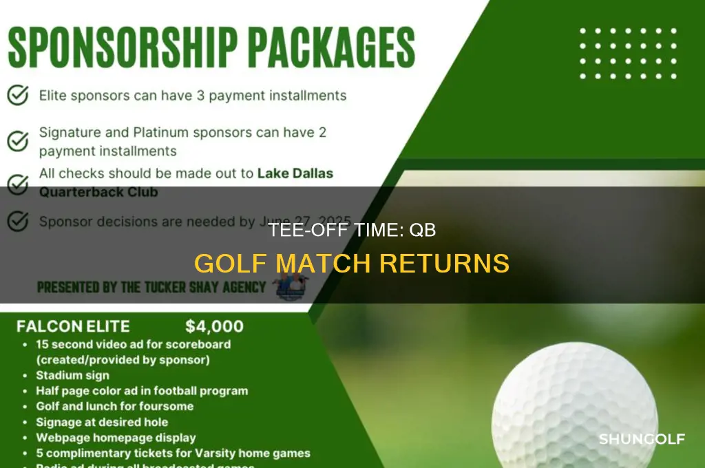 when is the qb golf match