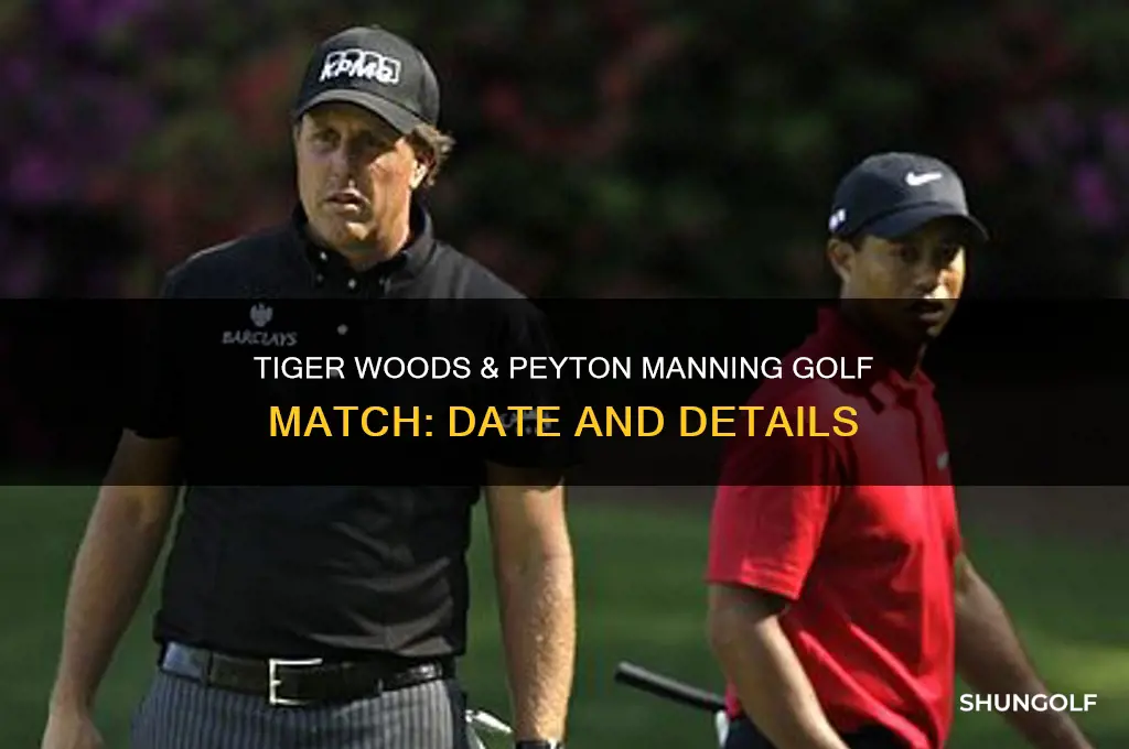 when is the tiger woods peyton manning golf match