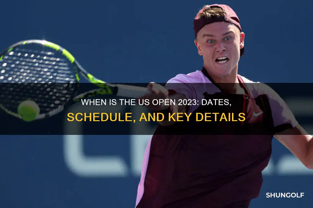 when is the us open