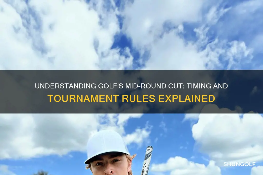 when is there a mid round cut in golf