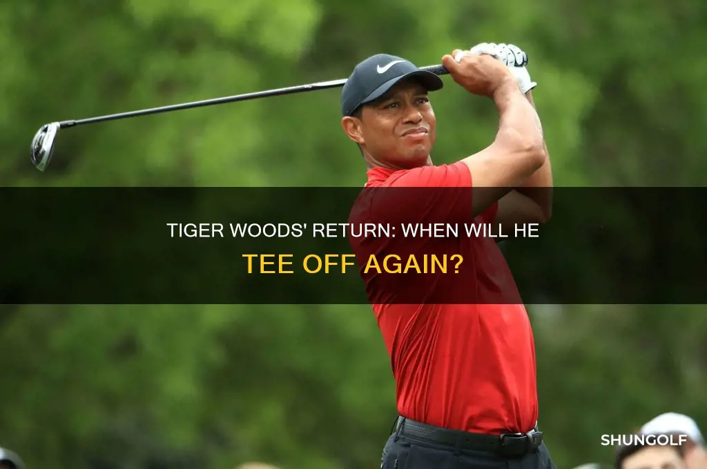 when is tiger woods playing golf again