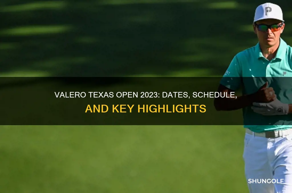 when is valero texas open