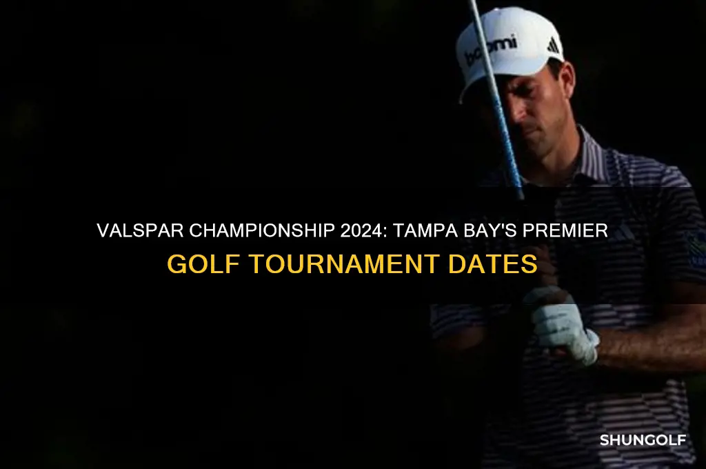 when is valspar golf tourney in tampa