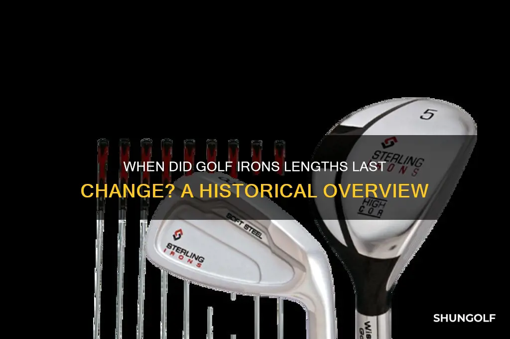 when last did length of golf irons change
