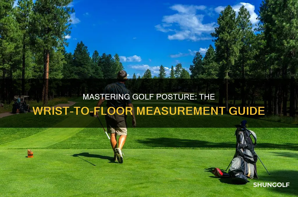 when measuring wrist to floor for golf